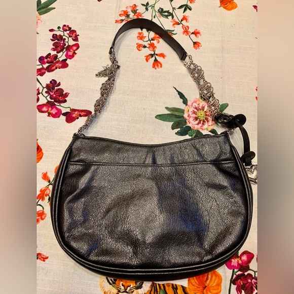 Brighton Black Patent Leather Purse Handbag - Picture 5 of 10